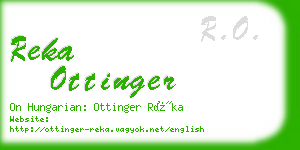 reka ottinger business card